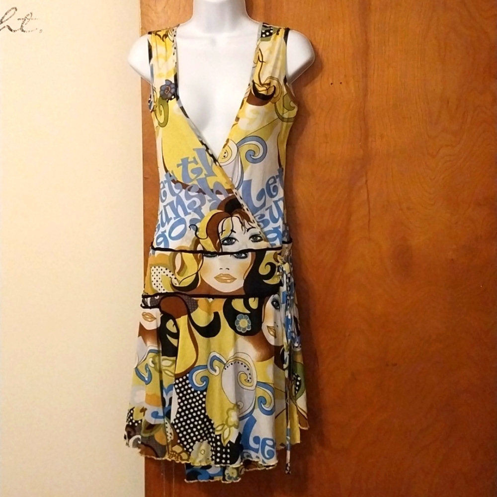 Dyz-lxy euro micromesh  floral dress